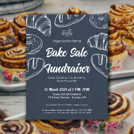 Bake Sale Fundraiser Kerk School Aankondiging Flyer