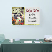 Bake Sale! Illustratie Art Taupe Banner (Beurs)