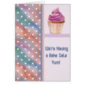 Bake Sale koninklijke Kaart met Cupcake (Voorkant)