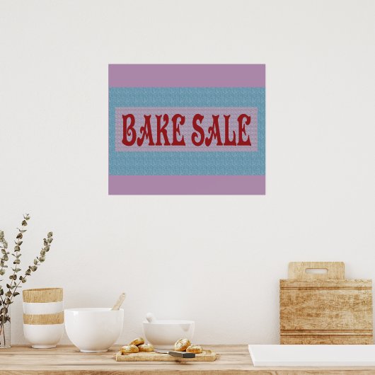 BAKE SALE POSTER BANNER (Keuken)