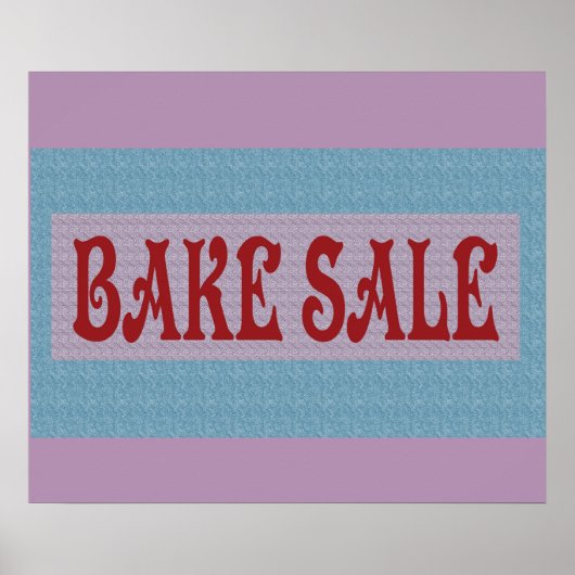 BAKE SALE POSTER BANNER (Voorkant)