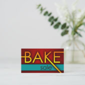 Bake Sale Promo kaarten Visitekaartje (Staand voorkant)