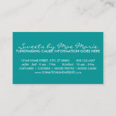 Bake Sale Promo kaarten Visitekaartje (Achterkant)