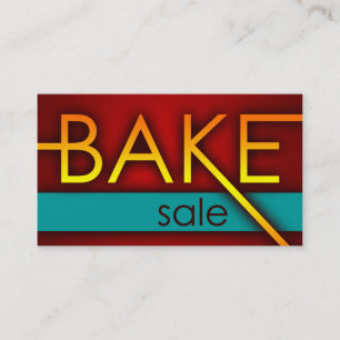 Bake Sale Promo kaarten Visitekaartje