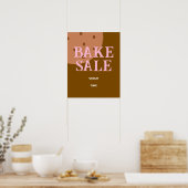 Bake Sale Sign, Schattigee Bake Sale Aankondiging, Poster (Keuken)