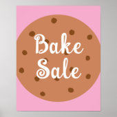 Bake Sale Sign, Schattigee Bake Sale Aankondiging, Poster (Voorkant)