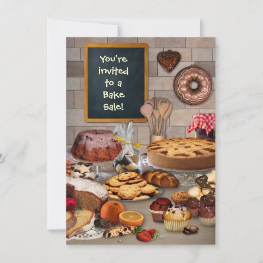 Bake Sale Uitnodiging (Voorkant)
