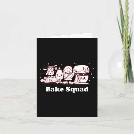 Bake Squad Schattig Cookie Bakken Bakkers Grappige Kaart (Voorkant)