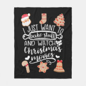 Bake Stuff en kerstfilms bekijken Fleece Deken (Voorkant)