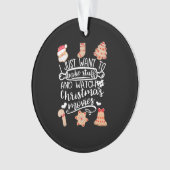 Bake Stuff en kerstfilms bekijken Ornament (voorkant)