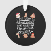 Bake Stuff en kerstfilms bekijken Ornament (voorkant)