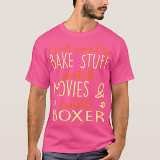 Bake Stuff Horloge Films Knuffel Boxer Gift Tshirt