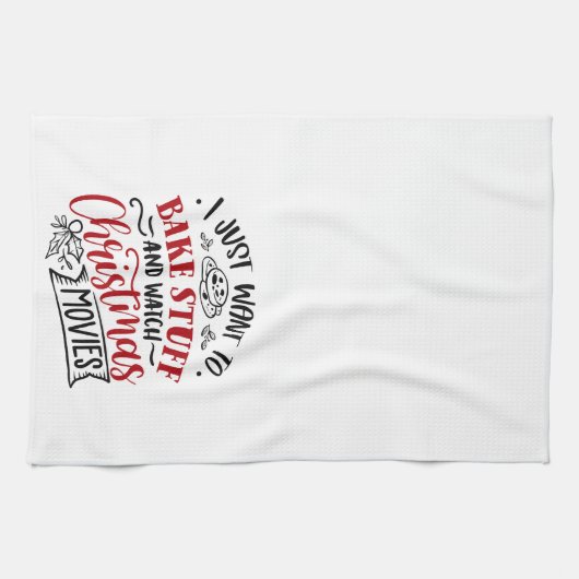 Bake Stuff kerstfilms bekijken Theedoek (Horizontaal)