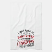 Bake Stuff kerstfilms bekijken Theedoek (Verticaal)