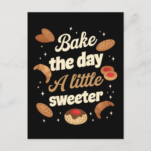 Bake the day a little sweeter briefkaart (Voorkant)