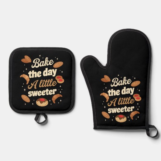 Bake the day a little sweeter ovenwant & pannenlap set (Voorkant)