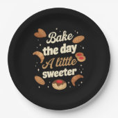 Bake the day a little sweeter papieren bordje (Voorkant)
