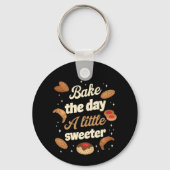 Bake the day a little sweeter sleutelhanger (Achterkant)