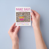 bake-verkoop vliegers flyer (Hand)