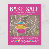 bake-verkoop vliegers flyer (Achterkant)