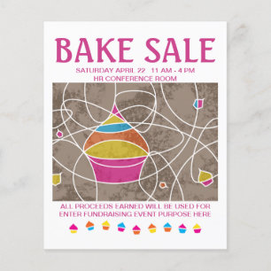 bake-verkoop vliegers flyer