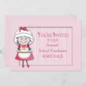 BAKE VERKOOPINVITATIE - PERSONALIZE - DORI DE CHEF KAART (Voorkant / Achterkant)