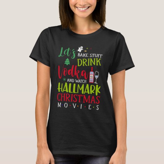 Bake, Wodka & Hallmark Films Fest 2023 T-shirt (Voorkant)