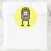 Bake-zouri (Ghost Sandal) Ronde Sticker (Tas)