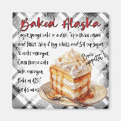 Baked Alaska Recipe Magneet (Voorkant)