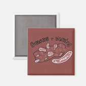 Baked Beans and Hot Dogs, Nostalgia Magnet (Voorkant / Achterkant)