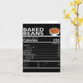 Baked Beans Nutritional Facts Thanksgiving X-mas G Kaart (Gele Bloem)