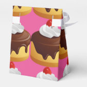 Baked Goods Custom Tent Favor Box Roze Bedankdoosjes (Achterkant)
