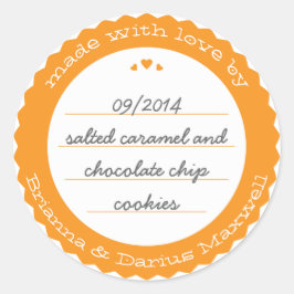 Baked Goods Rond Cadeauetiket Sticker Circle Sinaa