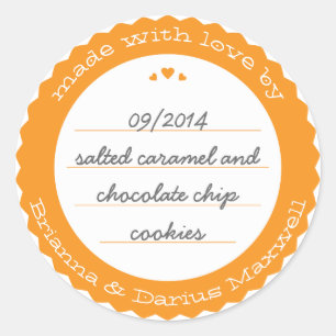 Baked Goods Rond Cadeauetiket Sticker Circle Sinaa