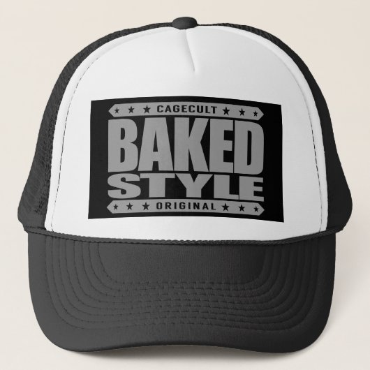 BAKED STYLE - De wereld van de groene rookserpente Trucker Pet (Voorkant)