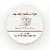 Baked With Love Artisan Bread Bakery Sticker