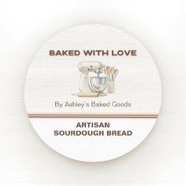 Baked With Love Artisan Bread Bakery Sticker