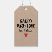 Baked with Love Cadeaulabel (Voorkant)