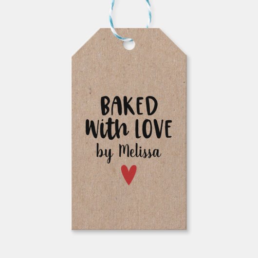 Baked with Love Cadeaulabel (Voorkant)