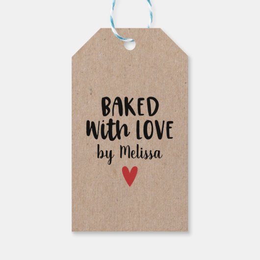 Baked with Love Cadeaulabel (Achterkant)