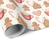 Baked with Love Gingerbread Wrap Cadeaupapier (Rol Hoek)