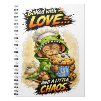 Baked with Love Notebook Cute Dino Notitieboek