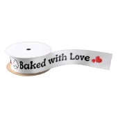 Baked with Love Printed Satin Ribbon Roll Satijnen Lint (Spoel)