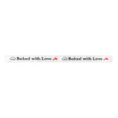 Baked with Love Printed Satin Ribbon Roll Satijnen Lint (Voorkant)