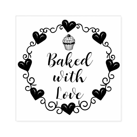 Baked with Love Rubberstempel (Afrduk)