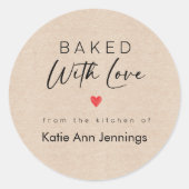Baked With Love Stickers From the Kitchen of Label (Voorkant)