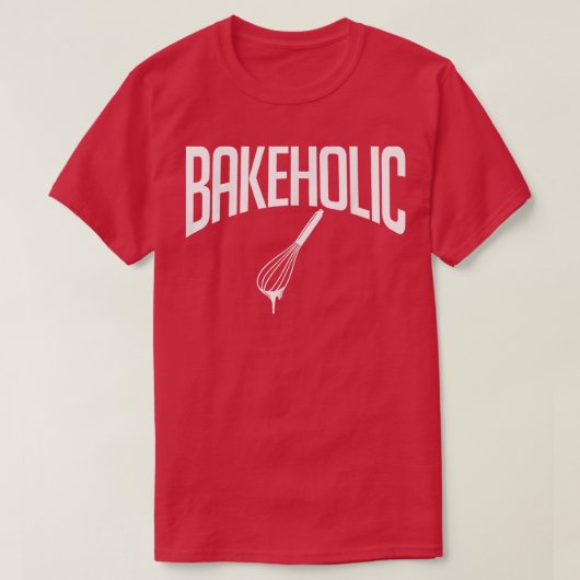 Bakeholic gebakken bakker t-shirt (Design voorkant)