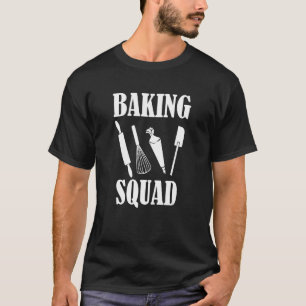 Baken als hobbybakker, keukenkeuken in keukengerei t-shirt