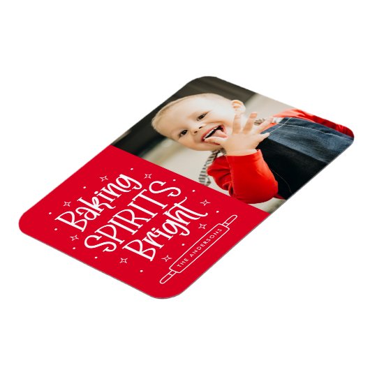 Baken geeft een flinke Rode feestdag foto Magneet (Linkerzijde)