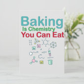 Baken is chemie die je kunt eten kaart (Staand voorkant)